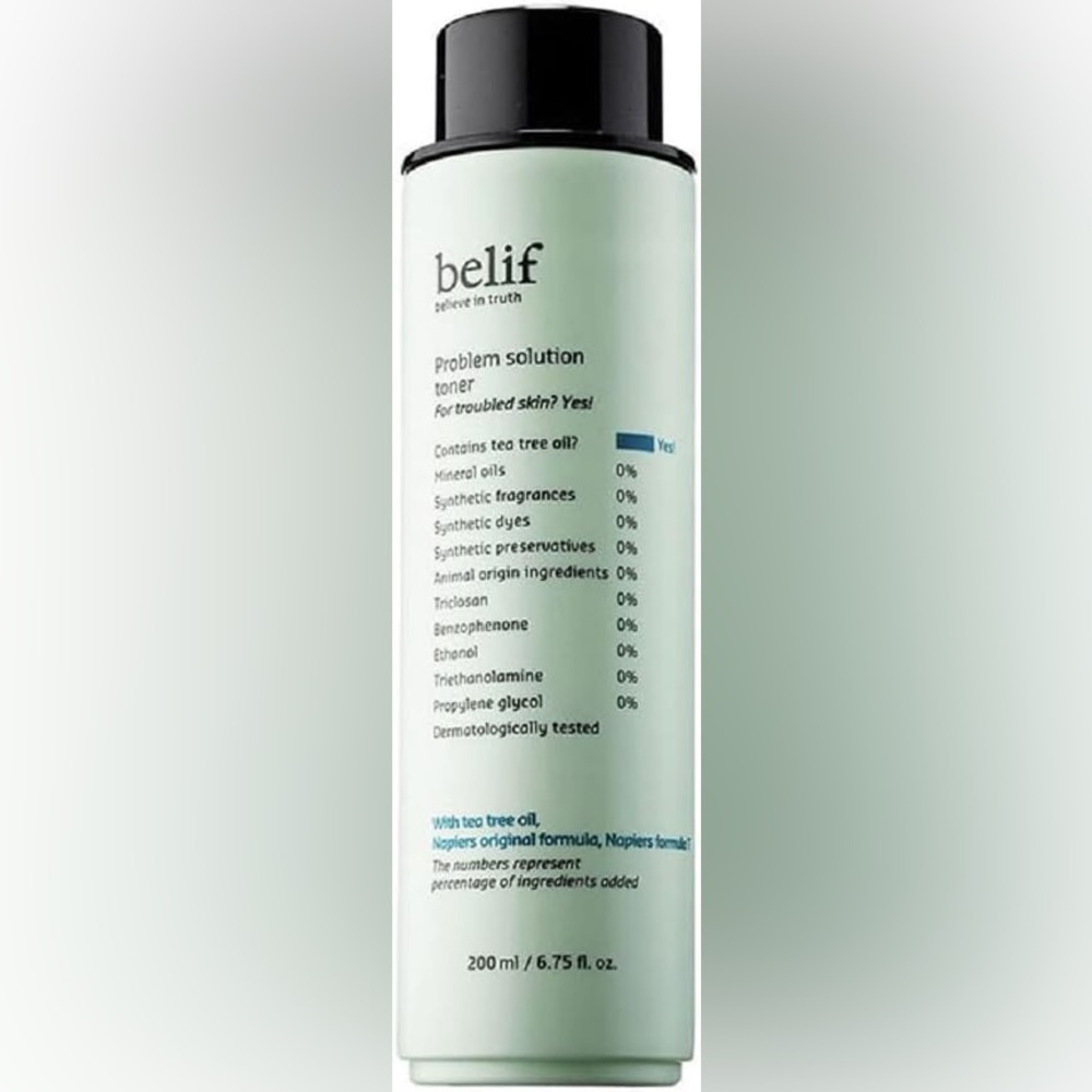 ♥️ belif Problem Solution Facial Toner for Sensitive, Acne-Prone & Oily Skin